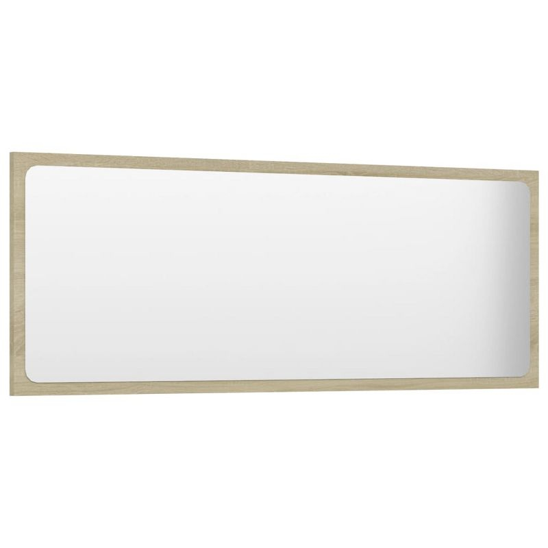 vidaXL Bathroom Mirror Sonoma Oak 39.4"x0.6"x14.6" Engineered Wood