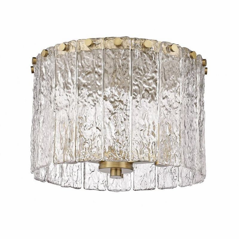 Z-Lite Glacier 3 - Light Flush Mount in  Modern Gold