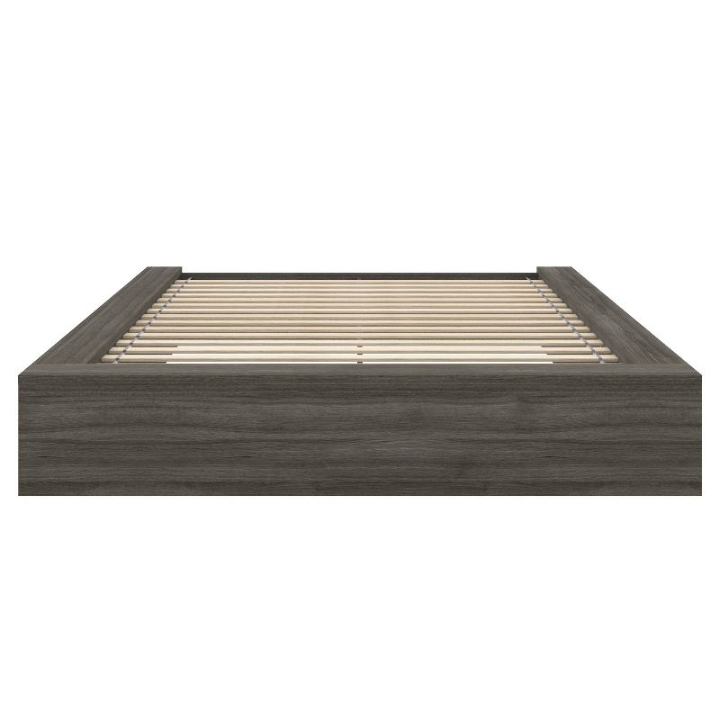 Nexera Queen James Platform Bed Gray