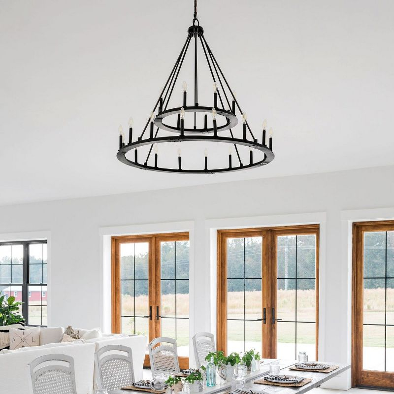 Capital Lighting Pearson 24 - Light Chandelier in  Black Iron