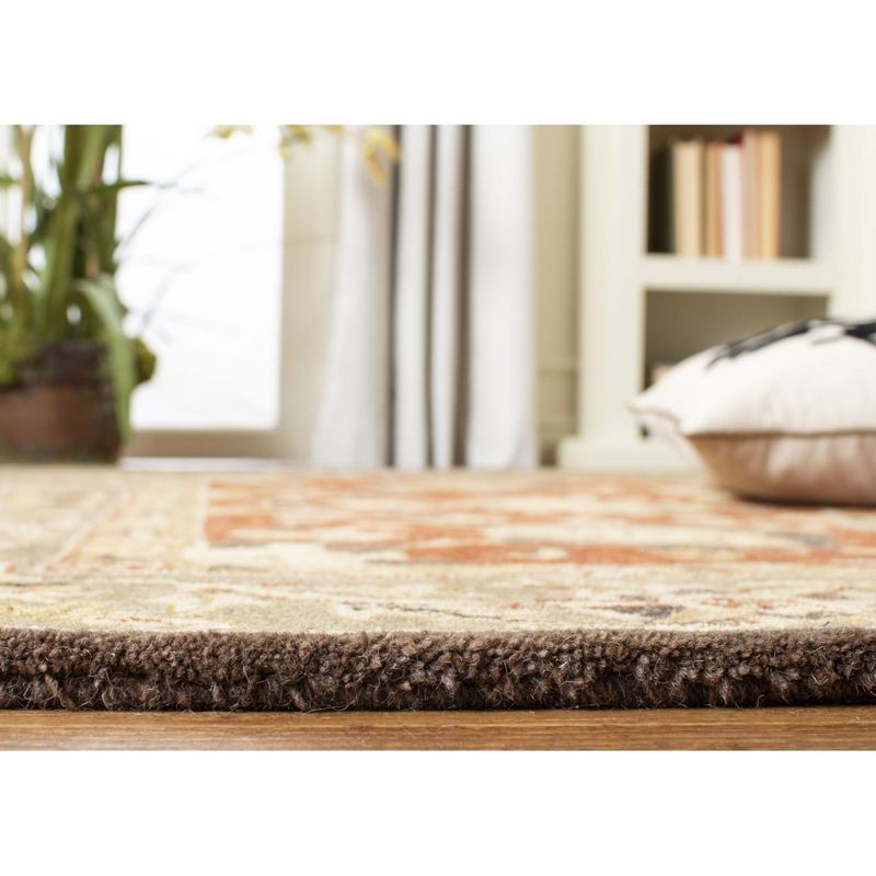 Anatolia AN512 Hand Tufted Indoor Area Rug - Rust/Green - 9'x12' - Safavieh