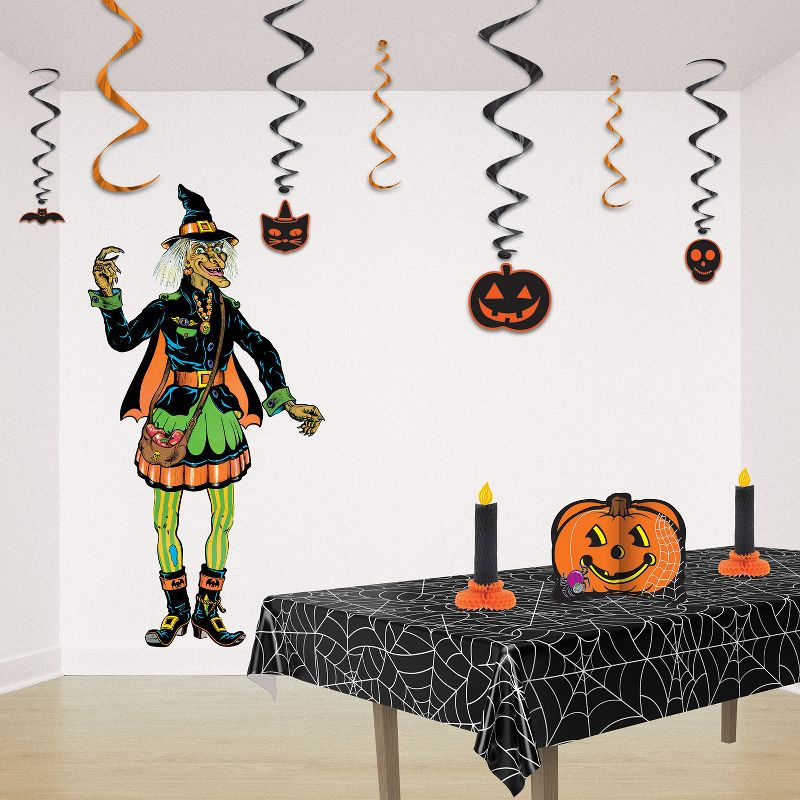 Beistle Vintage Halloween Jointed Witch, 4' 9", (1/Pkg) Multicolored