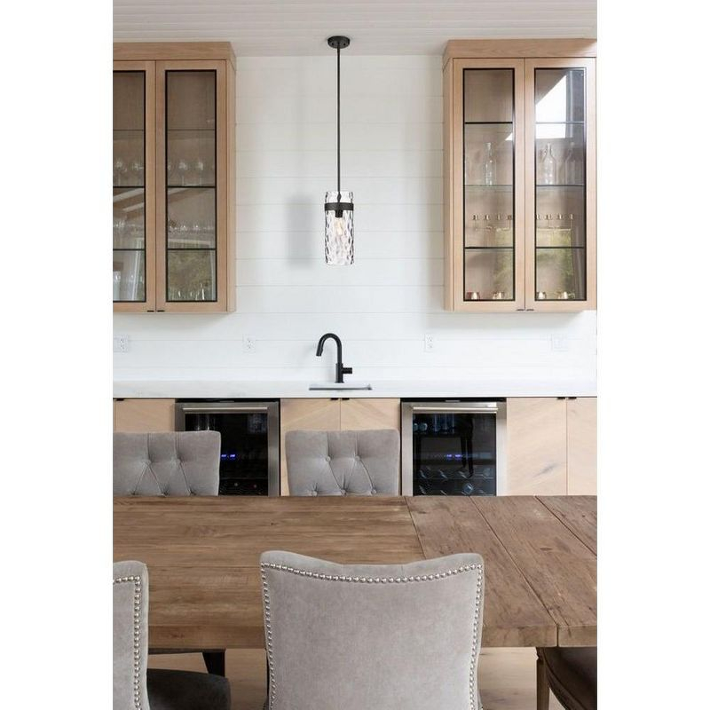Z-Lite Fontaine 1 - Light Pendant in  Matte Black