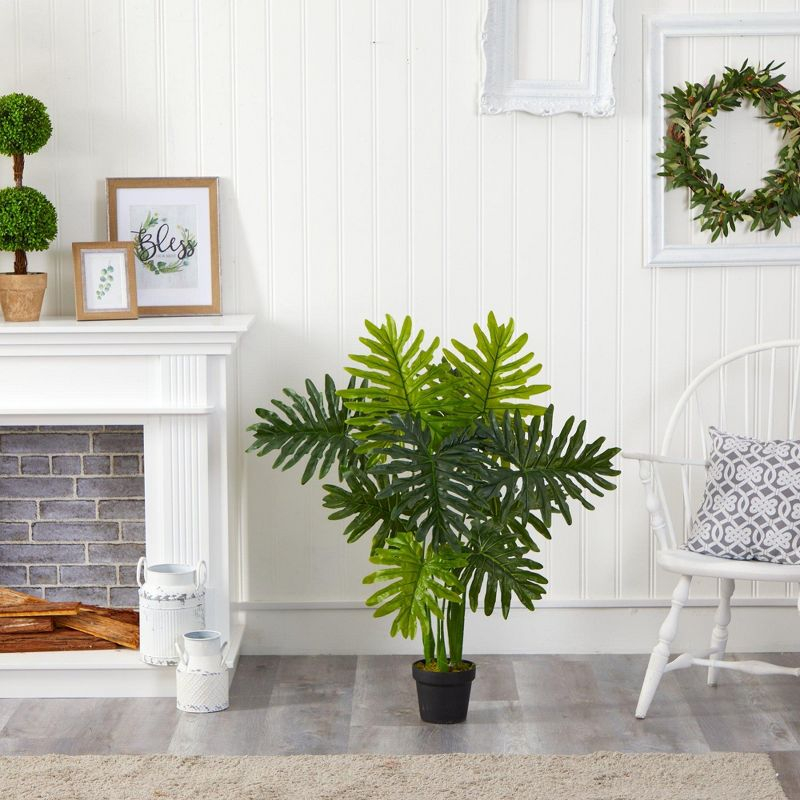 Nearly Natural 40-in Philodendron Artificial Plant (Real Touch)