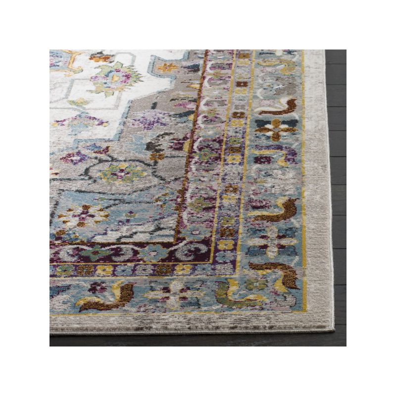 Aria ARA160 Power Loomed Area Rug - Cream/Multi - 8'x10' - Safavieh.
