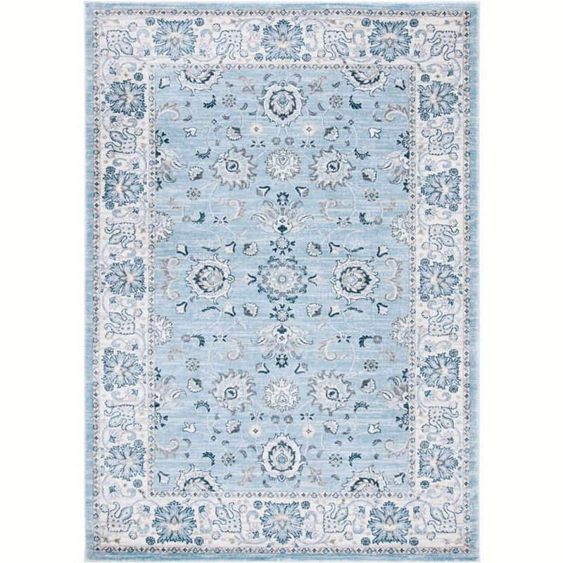 Isabella ISA940 Power Loomed Area Rug - Light Blue/Cream - 10'x14' - Safavieh