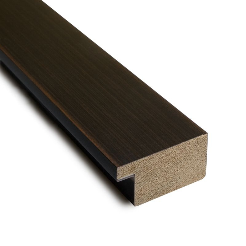 Amanti Art Espresso Brown Non-Beveled Wood Bathroom Wall Mirror 29 x 40 in.