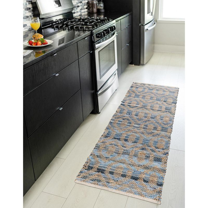 Unique Loom 2' 7 x 10' 0 Chindi Jute  Runner Rug