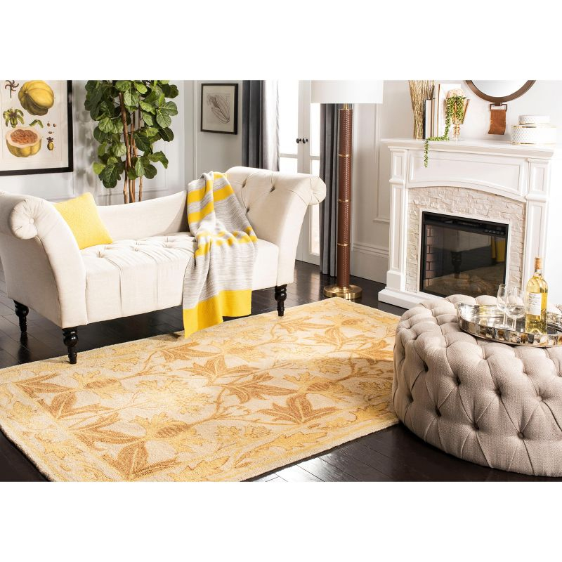 Anatolia AN541 Hand Tufted Indoor Area Rug - Beige/Gold - 5'x8' - Safavieh