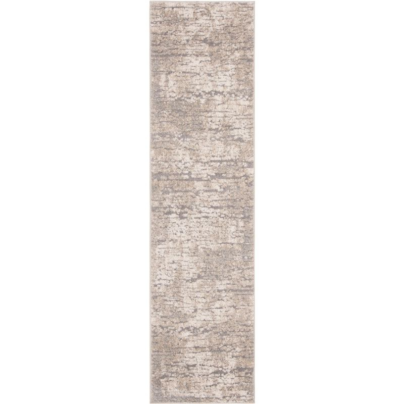 Spirit 100 SPR126 Power Loomed Indoor Runner Rug - Taupe/Ivory - 2'x6' - Safavieh
