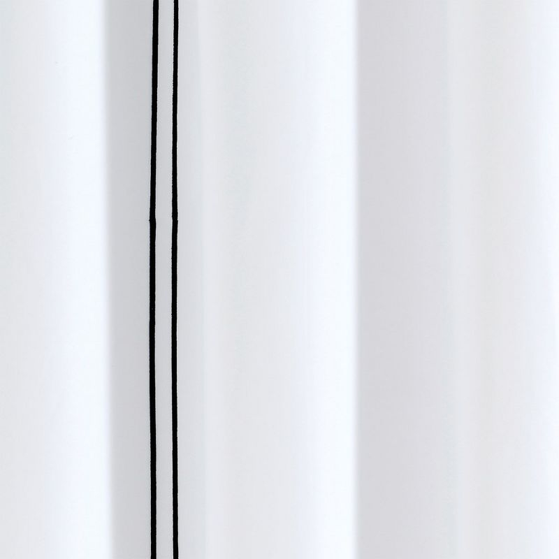 Hotel Collection Shower Curtain White/Black Single 72X72