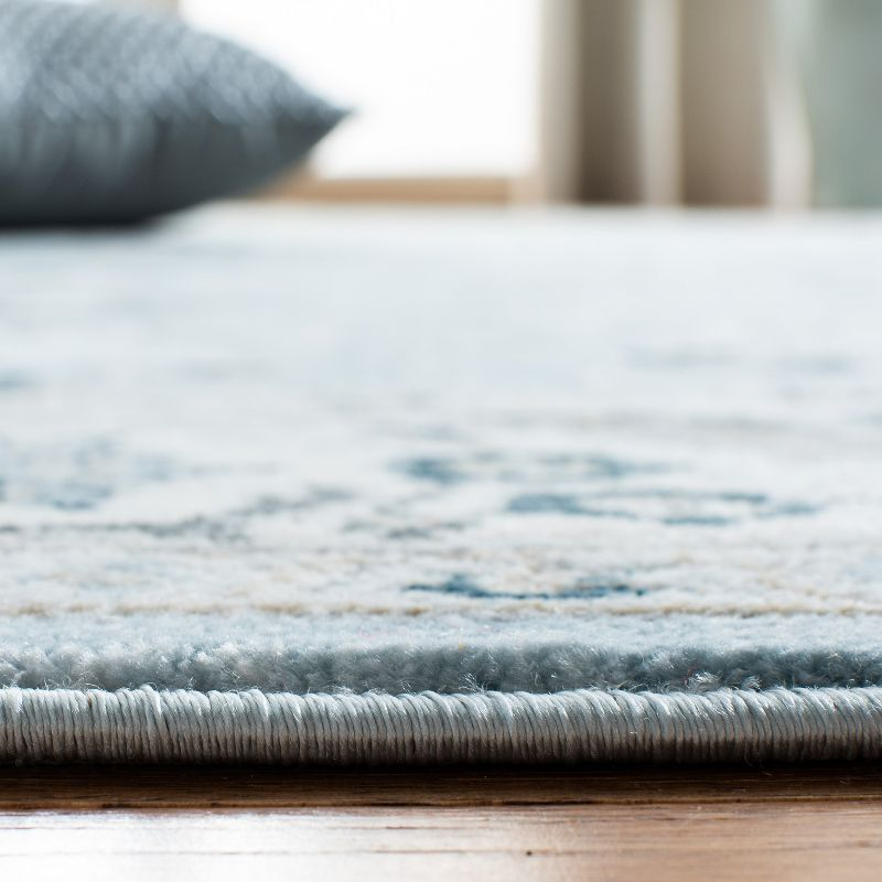 Isabella ISA912 Power Loomed Area Rug - Light Blue/Cream - 8'x10' - Safavieh.