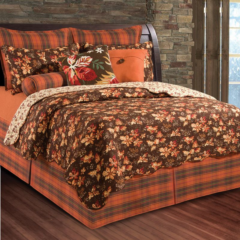 C&F Home 26" x 26" Adirondacks Red & Burgundy Plaid Lodge Euro Pillow Sham