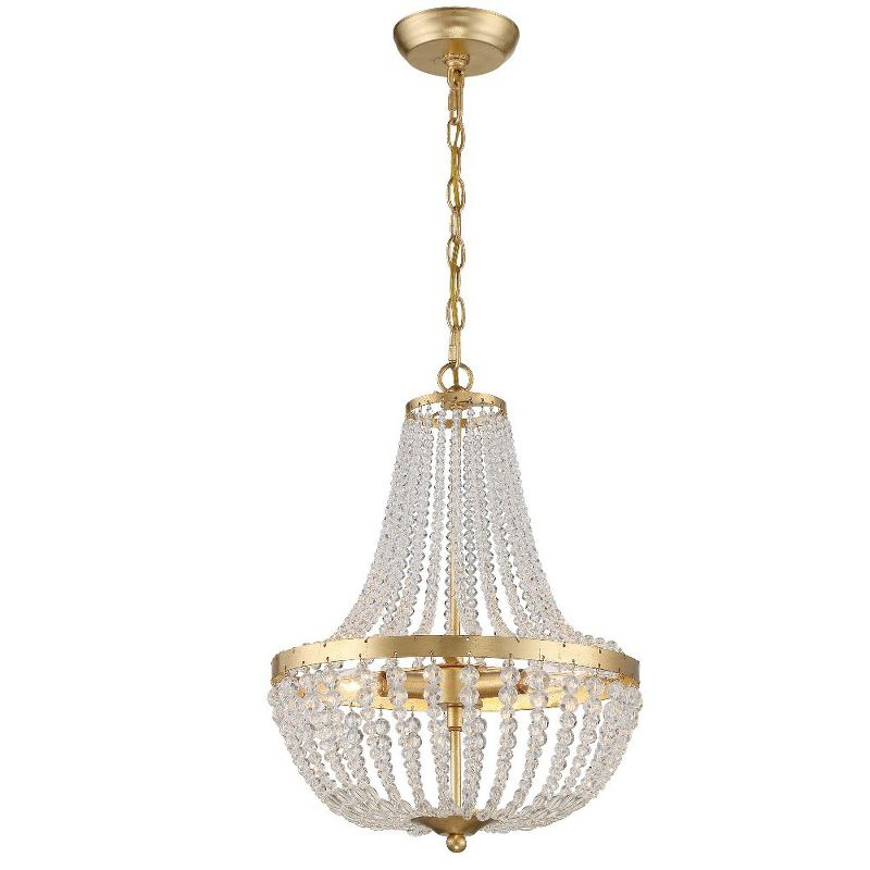 Crystorama Lighting Rylee 3 - Light Chandelier in  Antique Gold