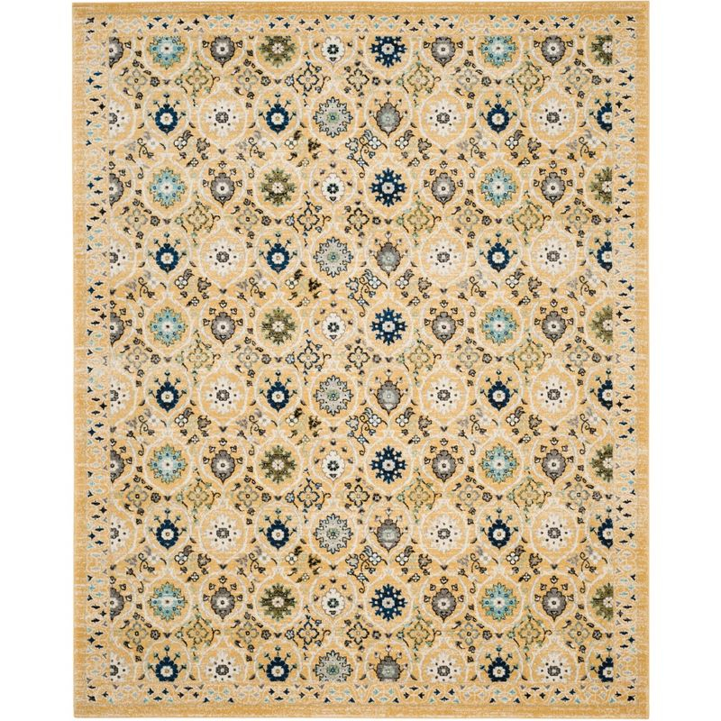 Evoke EVK210 Power Loomed Area Rug - Gold/Ivory - 8'x10' - Safavieh.