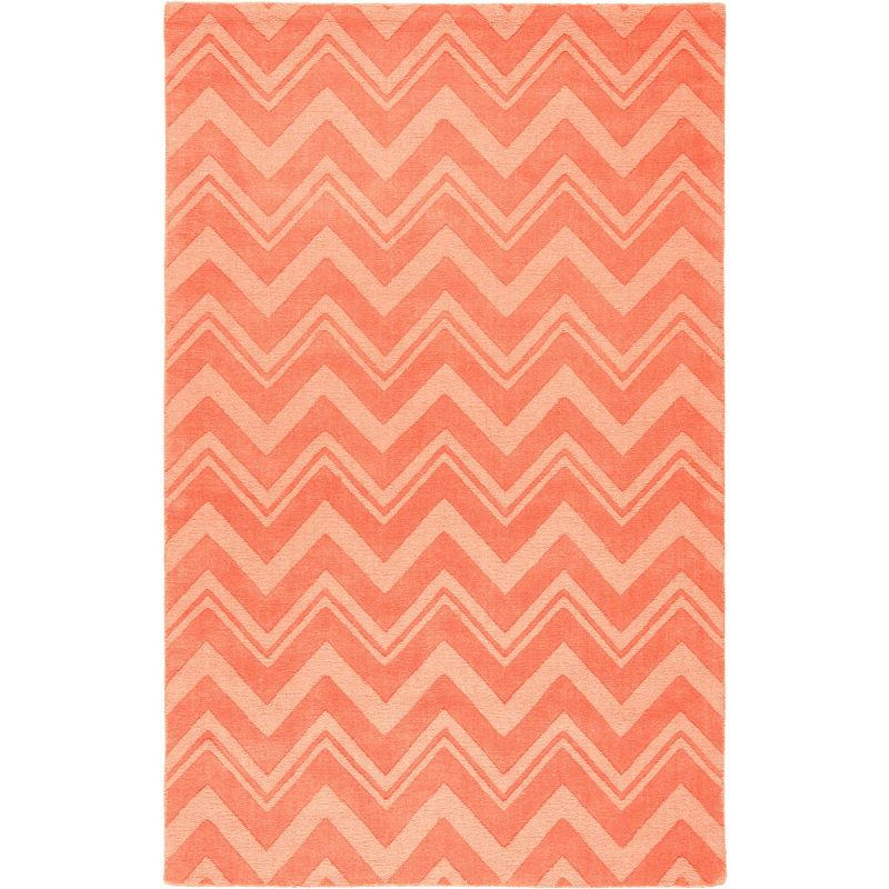 Impressions IM398 Hand Loomed Area Rug - Peach - 7'6"x9'6" - Safavieh.