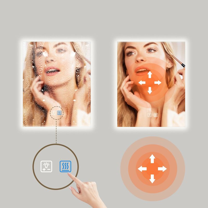 HOMLUX Rectangular Bathroom Mirror- 24" x 30"