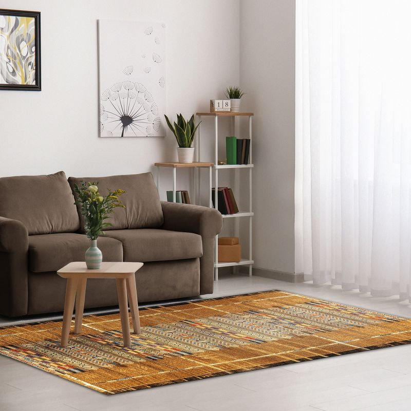 Liora Manne Marina Stripe Indoor/Outdoor Rug Gold 3'3" x 4'11"