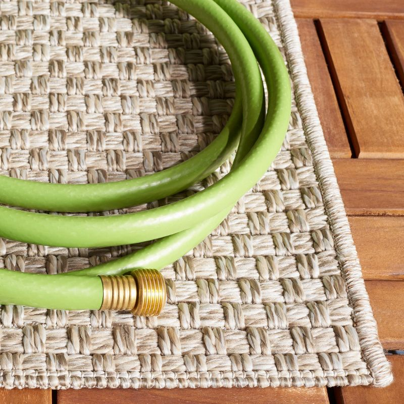 Sisal All-Weather SAW460 Power Loomed Indoor and Outdoor Area Rug - Beige - 4'x6' - Safavieh.