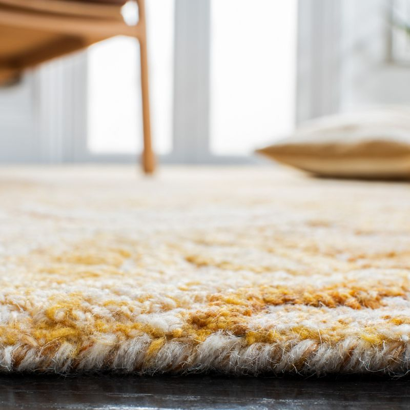 Marquee MRQ110 Hand Tufted Indoor Runner Rug - Yellow/Ivory - 2'3"x8' - Safavieh