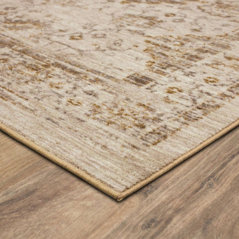 7'X10' Vintage Tufted Distressed Area Rug Tan - Threshold™
