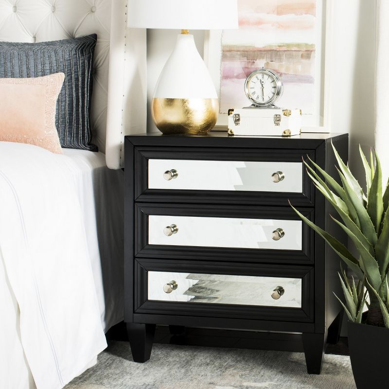 Marlon 3 Drawer Chest - CHS9202 - Black - Safavieh