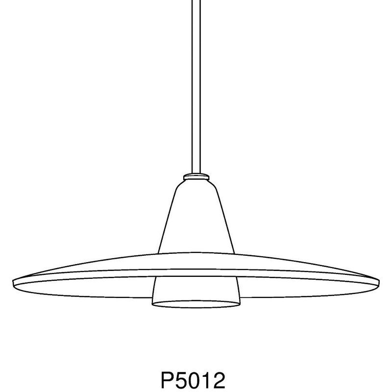 Progress Lighting, Contemporary Stem-Hung Pendant, 1 Light, Brushed Nickel, Clear Glass Shade