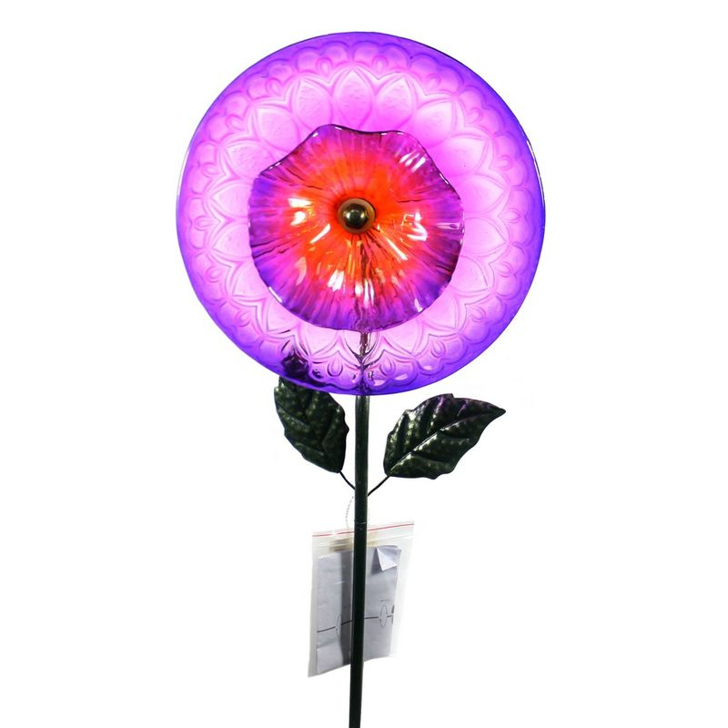 31.0 Inch English Rose Stake Violet Garden Accent Decorative Garden Stakes