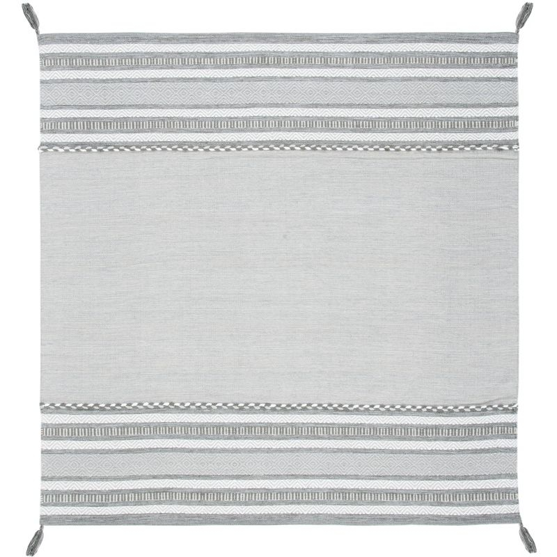 Montauk MTK215 Hand Woven Area Rug - Grey/Ivory - 6'x6' - Safavieh.