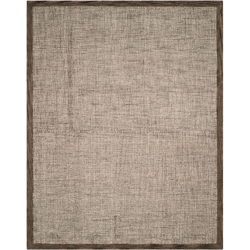Abstract ABT220 Hand Tufted Indoor Area Rug - Brown/Ivory - 8'x10' - Safavieh