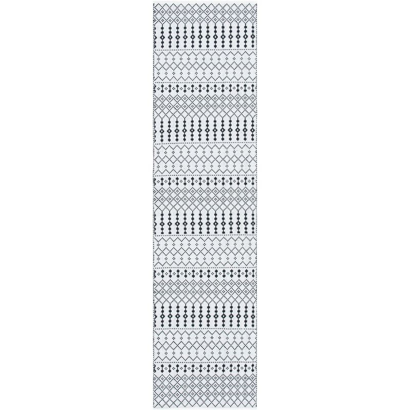 Kilim KLM704 Hand Woven Runner Rug - Ivory/Black - 2'3"x9' - Safavieh.