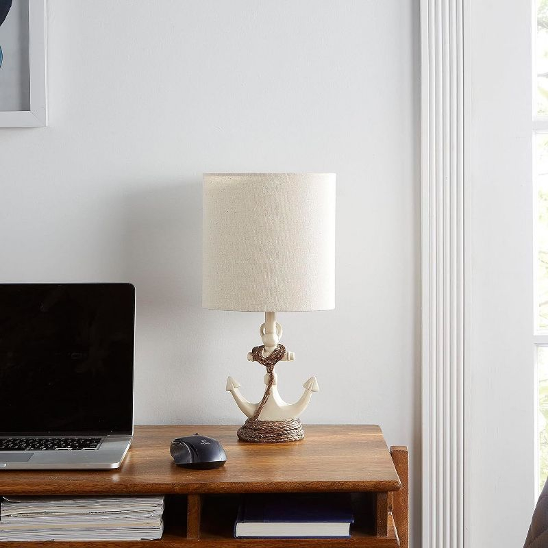 Decor Therapy Saylor Anchor Resin Table Lamp Navy