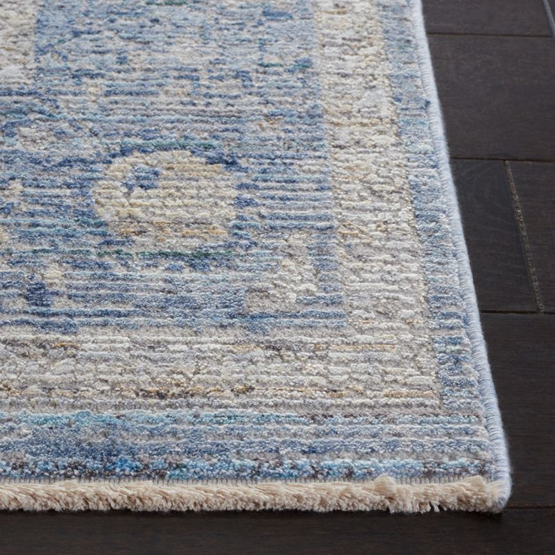 Dream DRM402 Power Loomed Area Rug - Grey/Turquoise - 4'x6' - Safavieh.