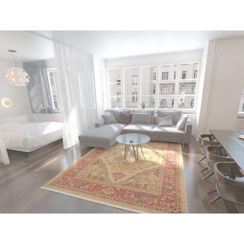 Unique Loom 5' 1 x 8' 0 Tan Sahand Arsaces Area Rug