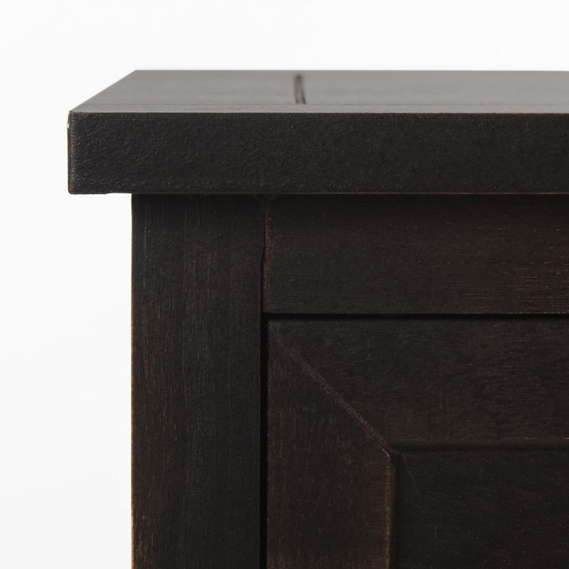 Carrie Side Storage Side Table - AMH5700F - Brown - Safavieh Couture