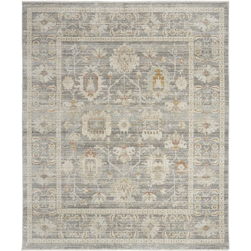 Nourison Traditional Home Vintage Indoor Area Rug Grey 7'10" x 10'1"
