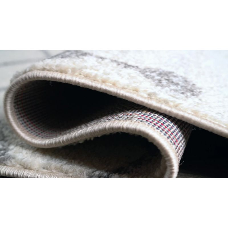 2'x8' Aksil Moroccan Beni Souk Runner Rug, Cream/Black - JONATHAN Y