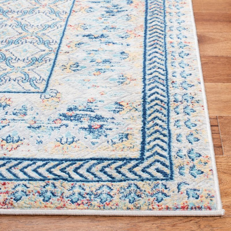 Brentwood BNT899 Power Loomed Indoor Accent Rug - Blue/Yellow - 3'x5' - Safavieh