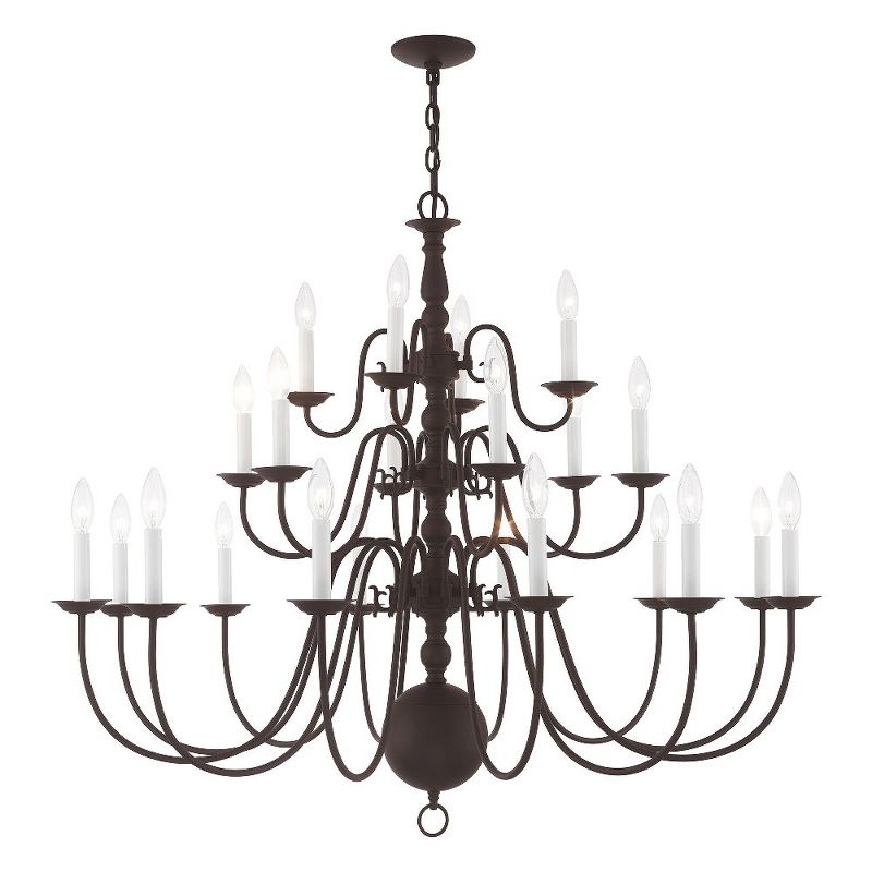 Livex Lighting Williamsburgh 22 - Light Chandelier in  Bronze