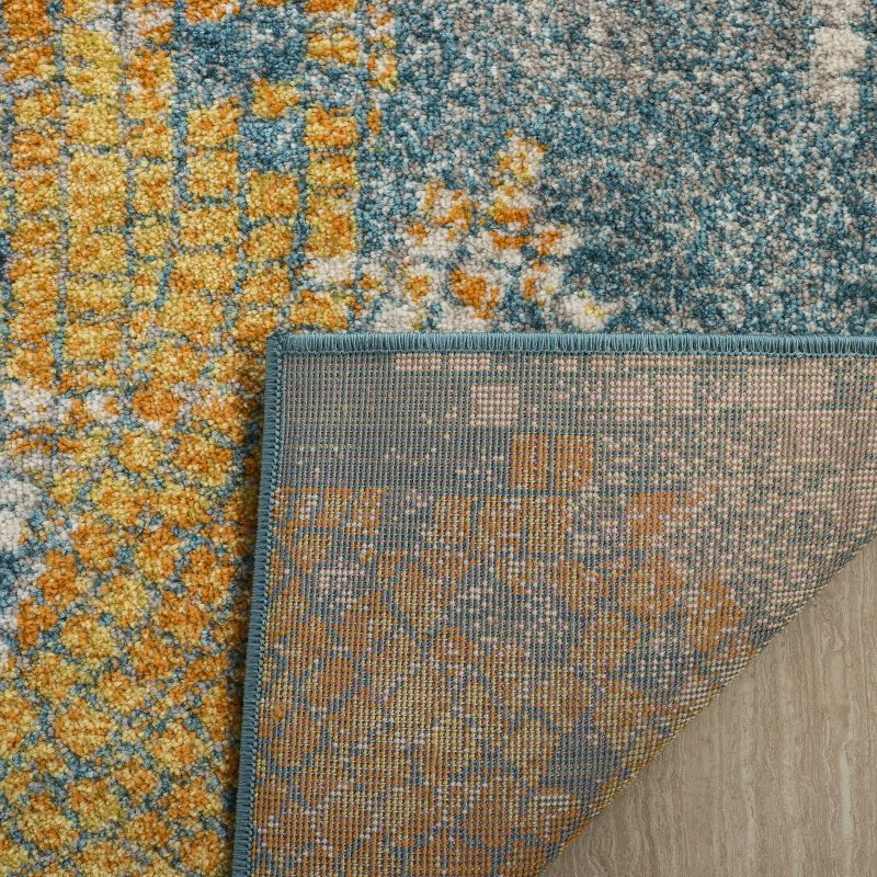 Madison MAD201 Power Loomed Indoor Area Rug - Blue/Multi - 5'1"x7'6" - Safavieh.