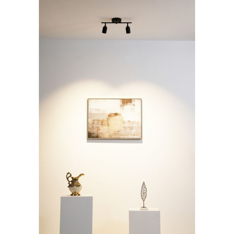 VidaLite Shura 2-Head LED Track Light Black