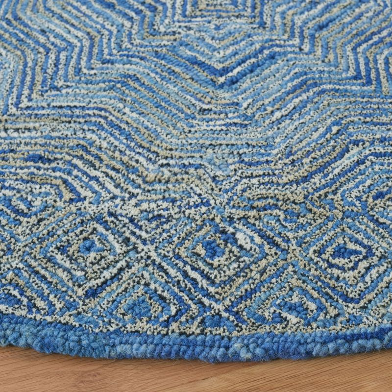 Micro-Loop MLP975 Hand Tufted Runner Rug - Blue - 2'3"x9' - Safavieh.