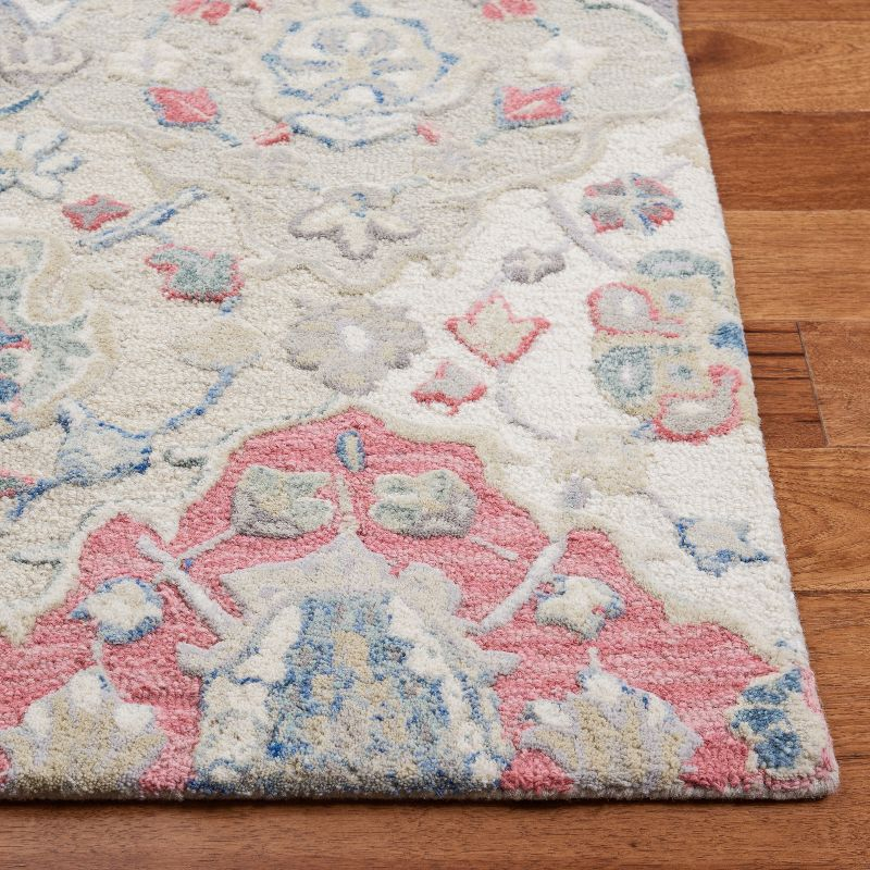 Glamour GLM622 Hand Tufted Runner Rug - Ivory/Red - 2'3"x6' - Safavieh.