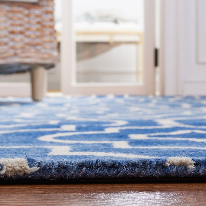 Dip Dye DDY538 Hand Tufted Accent Rug - Blue/Ivory - 3'x5' - Safavieh.
