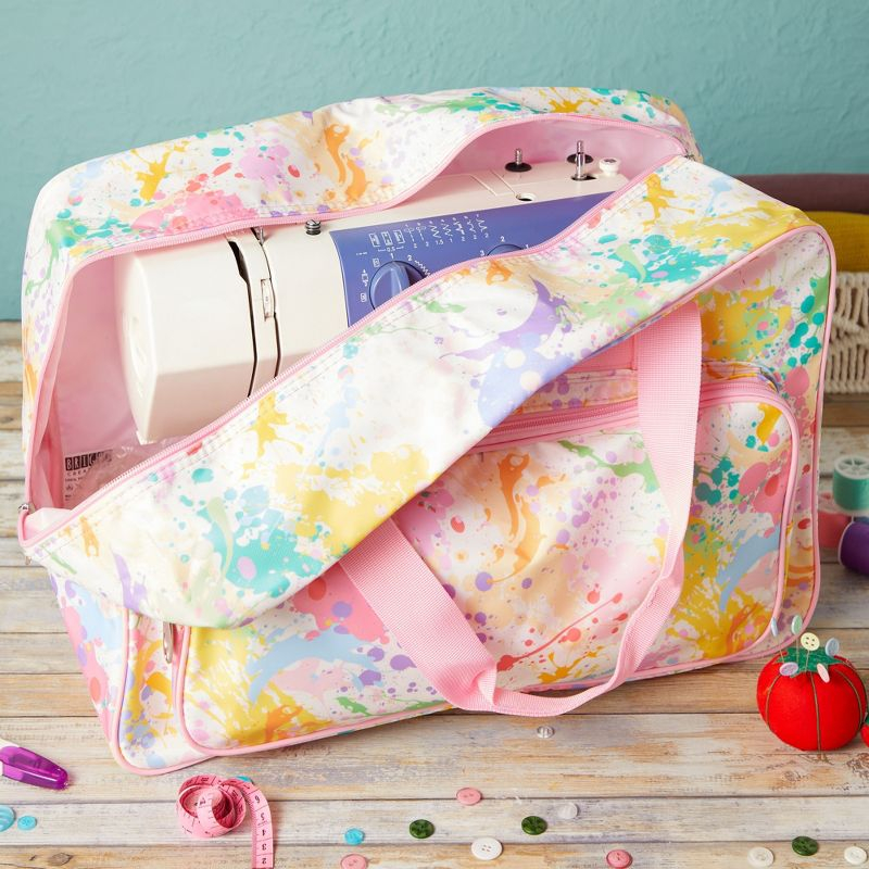 Bright Creations Watercolor Sewing Machine Carrying Case (18.1 x 9.4 x 12.2 In)