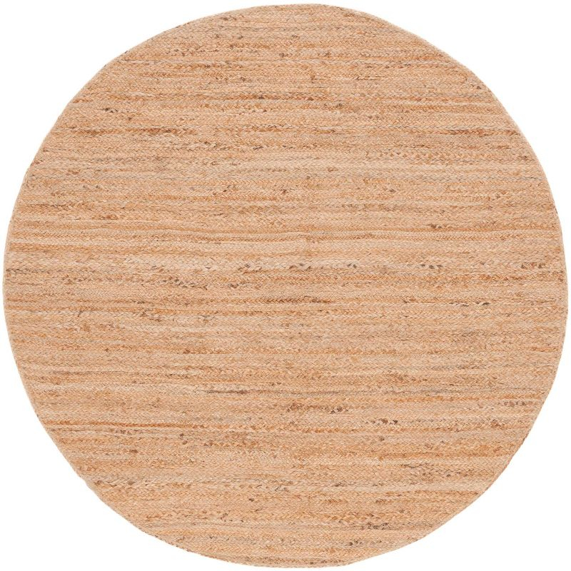 Natural Fiber NFB305 Hand Woven Area Rug - Natural - 5' round - Safavieh.