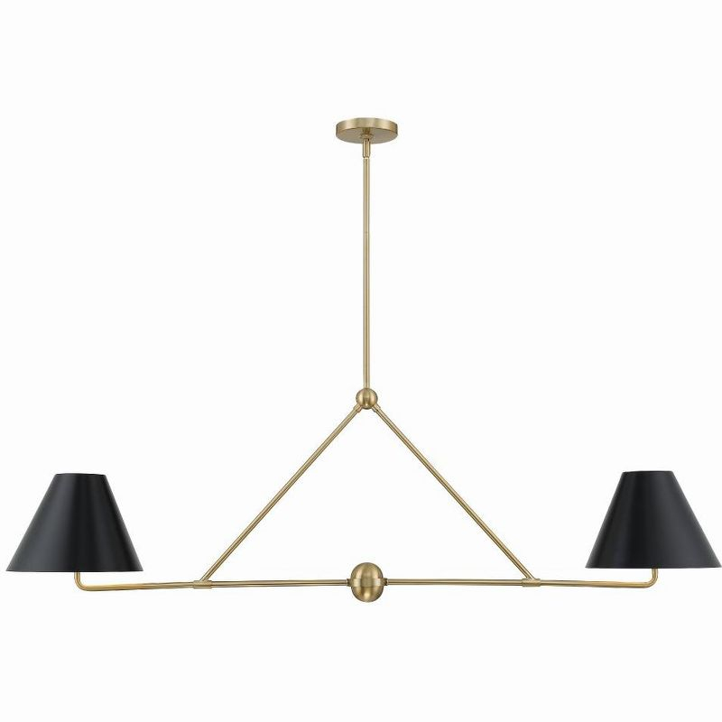 Crystorama Lighting Xavier 4 - Light Chandelier in  Vibrant Gold