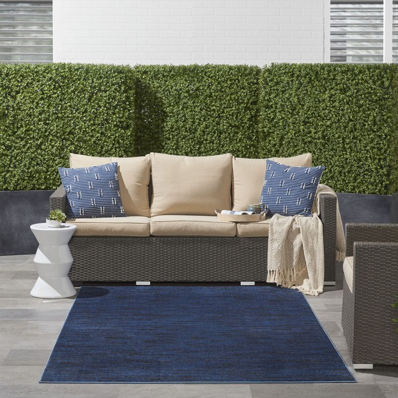 Nourison Nourison Essentials NRE01 Indoor/outdoor Area Rug - Midnight Blue 4' x 6'