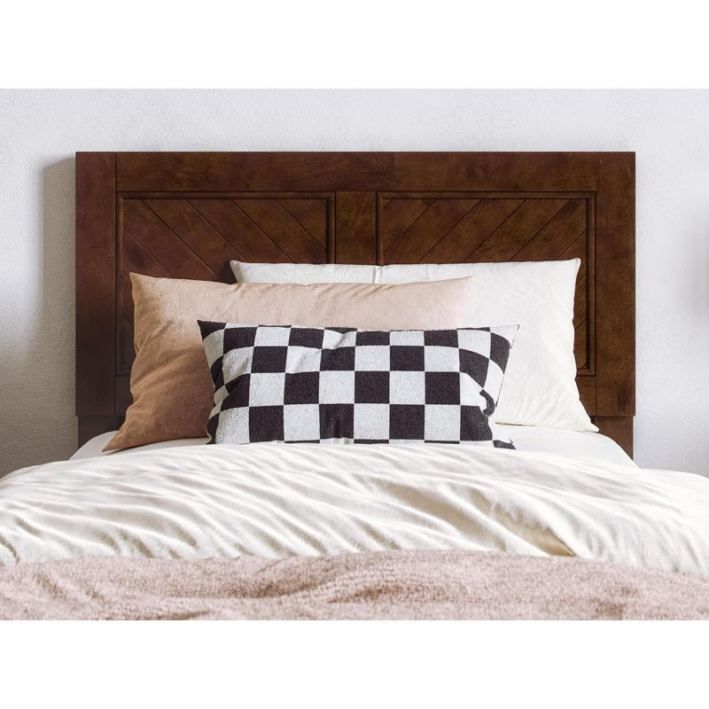 AFI Furnishings Berkshire Twin XL Solid Wood Low Profile Platform Bed in Walnut