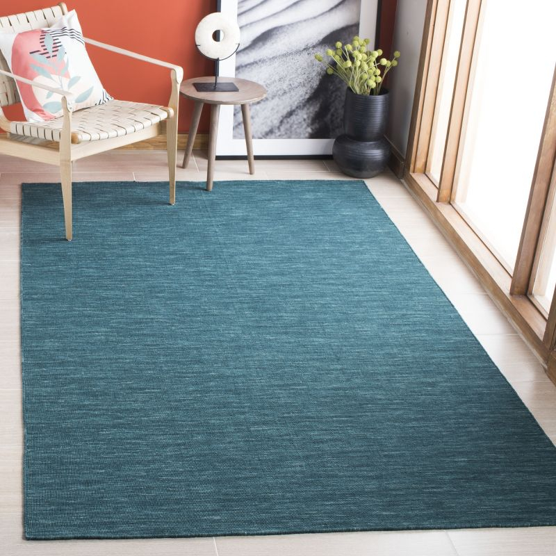 Kilim KLM850 Hand Loomed Area Rug - Dark Green - 8'x10' - Safavieh